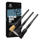Lotus Cleaning Exkluzív Ecsetkészlet – 3 db Autókozmetikai Tisztító Ecset
